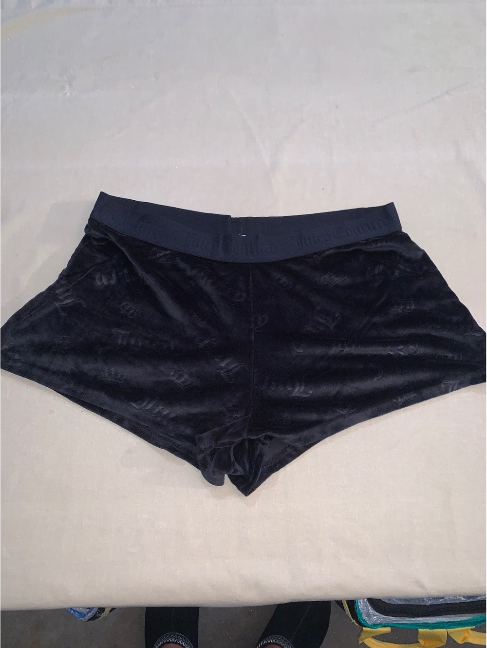 Juicy Couture Black Velour Shorts